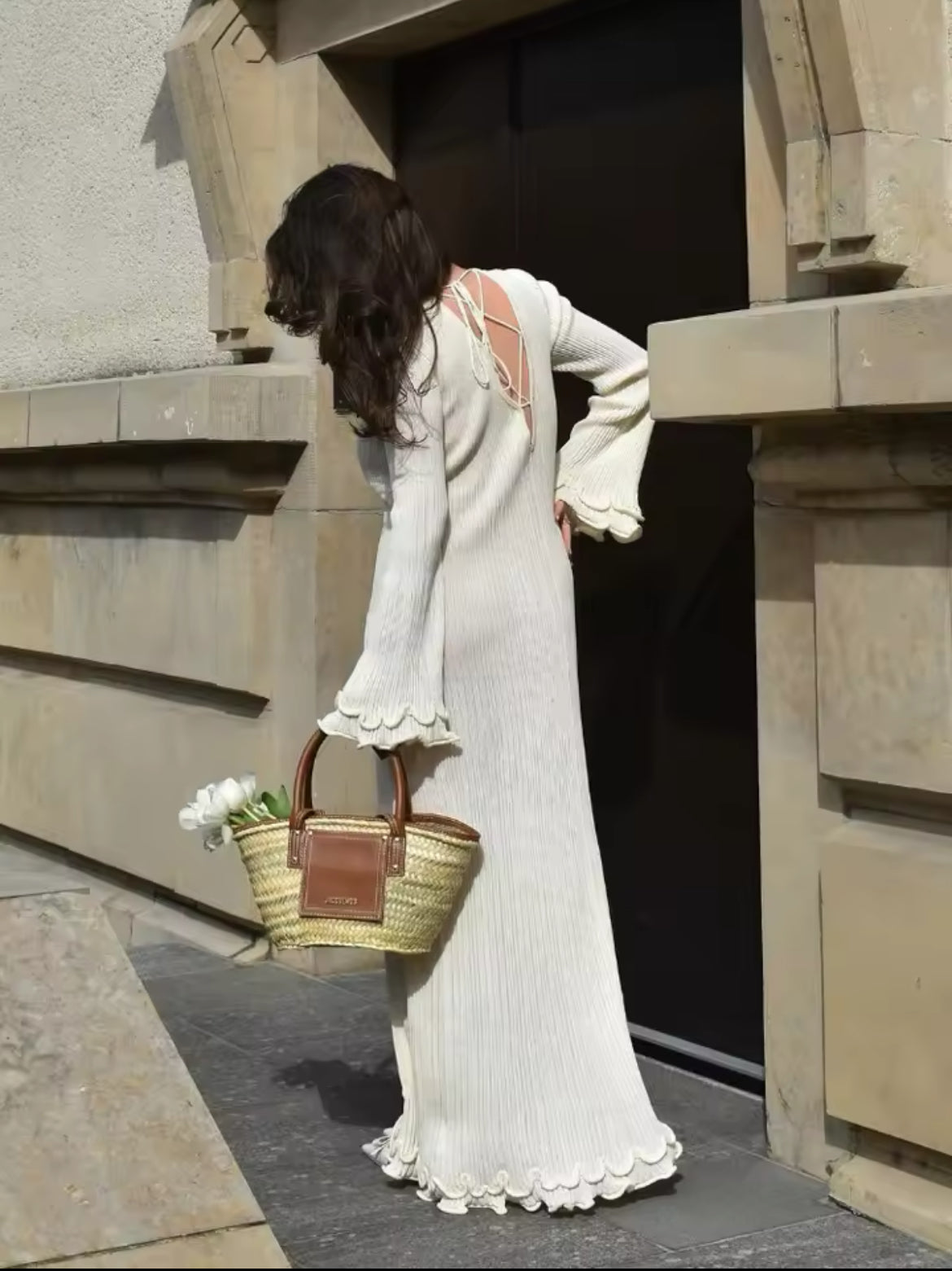 Long knitted dress