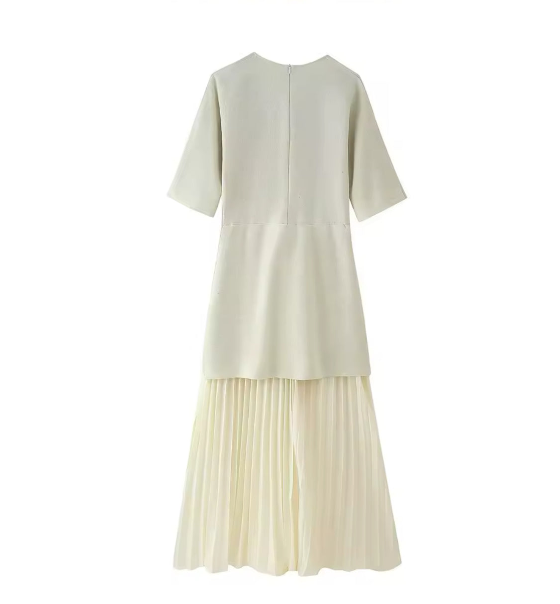 A-line pleated dress