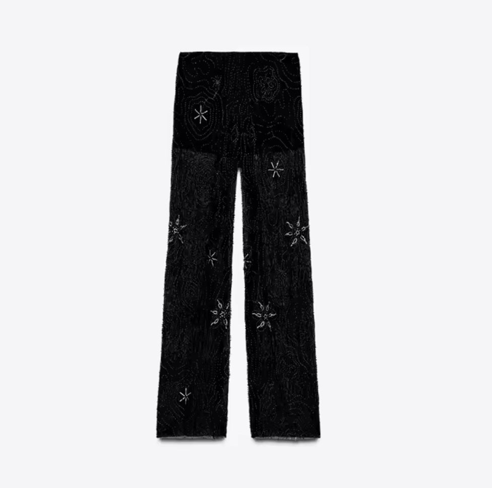 Pantalon fantaisie sequin