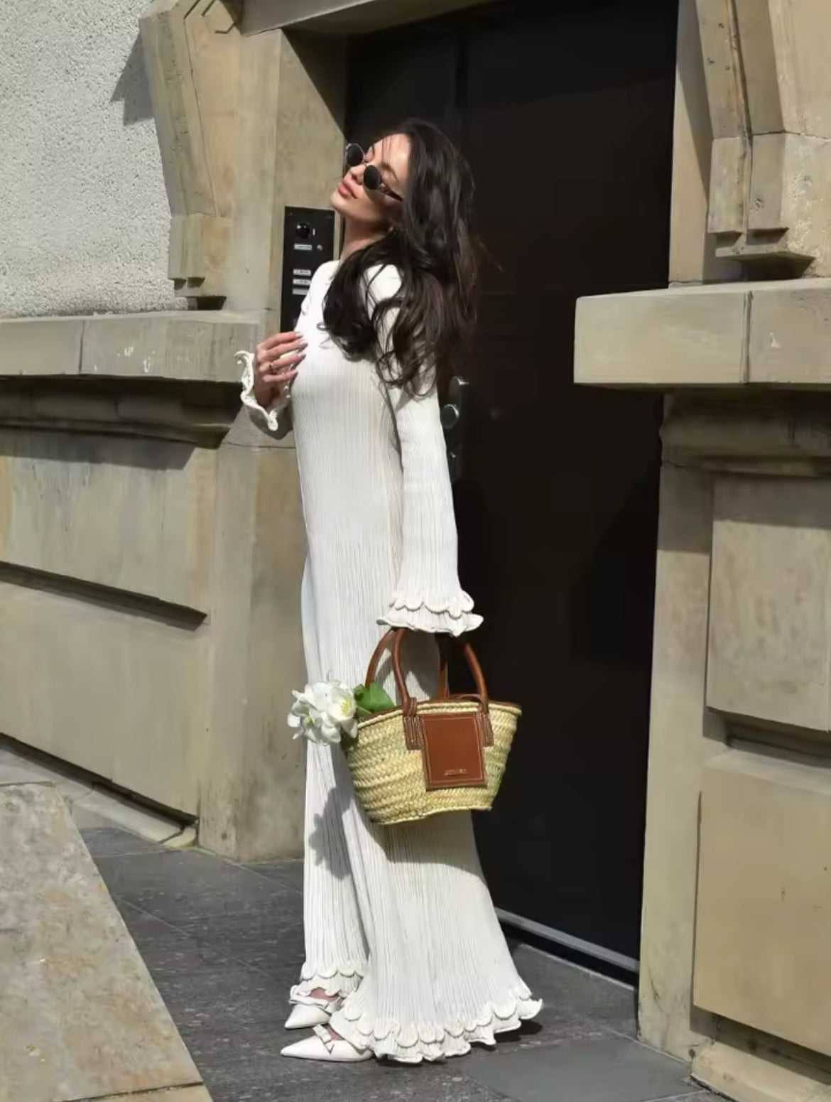Long knitted dress