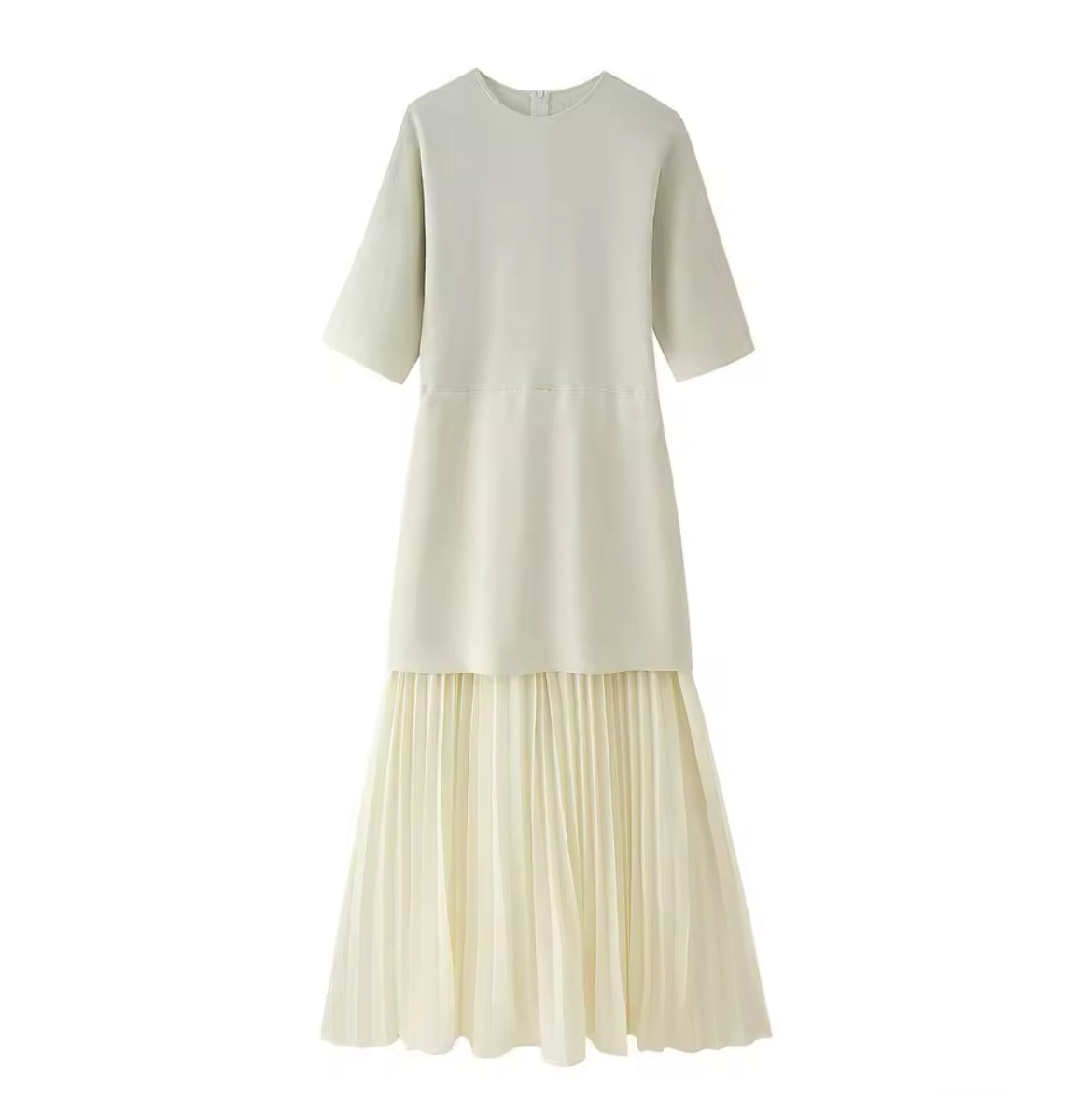 A-line pleated dress