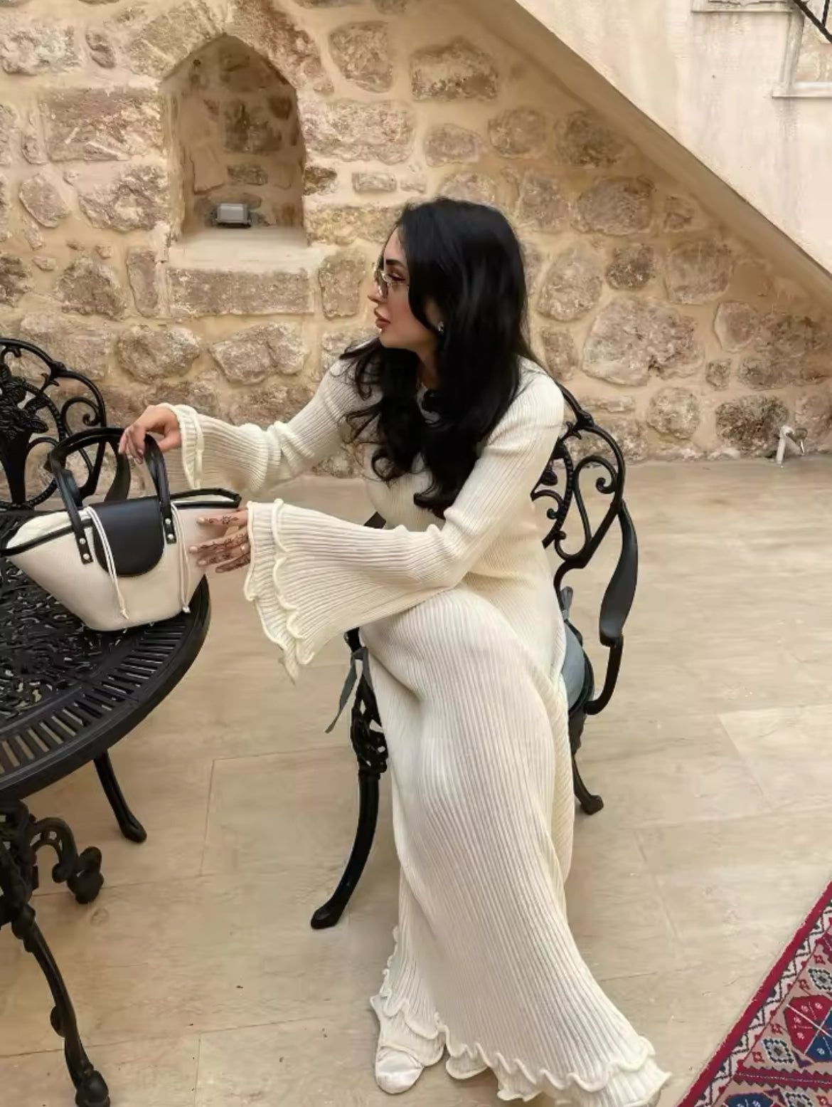 Long knitted dress