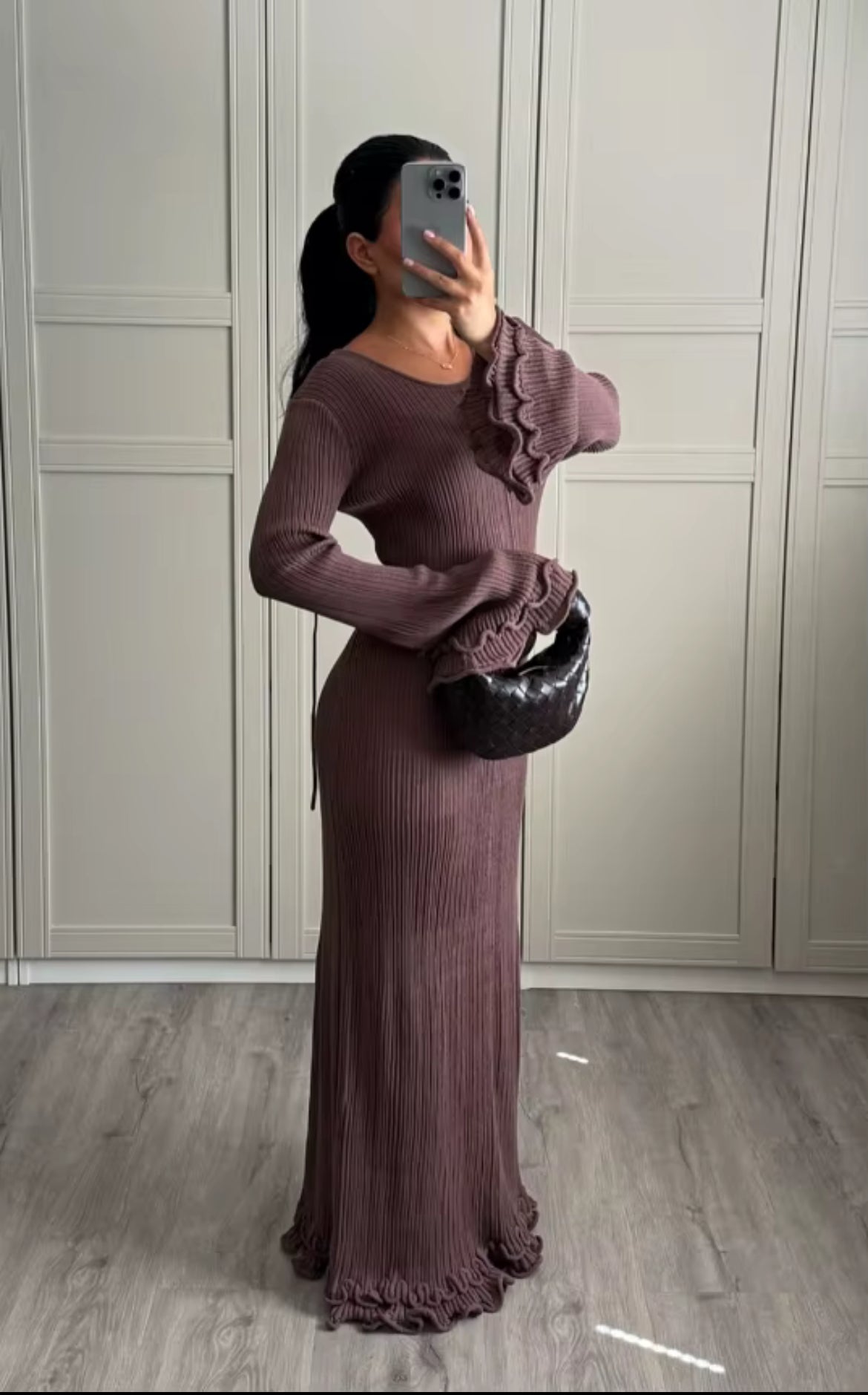 Long knitted dress